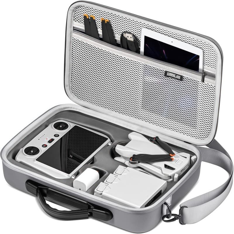 Bolsa Case De Transporte Para Drone Dji Mini 4 ProRC2 com controle remoto de tela e capa protetora de ombro único