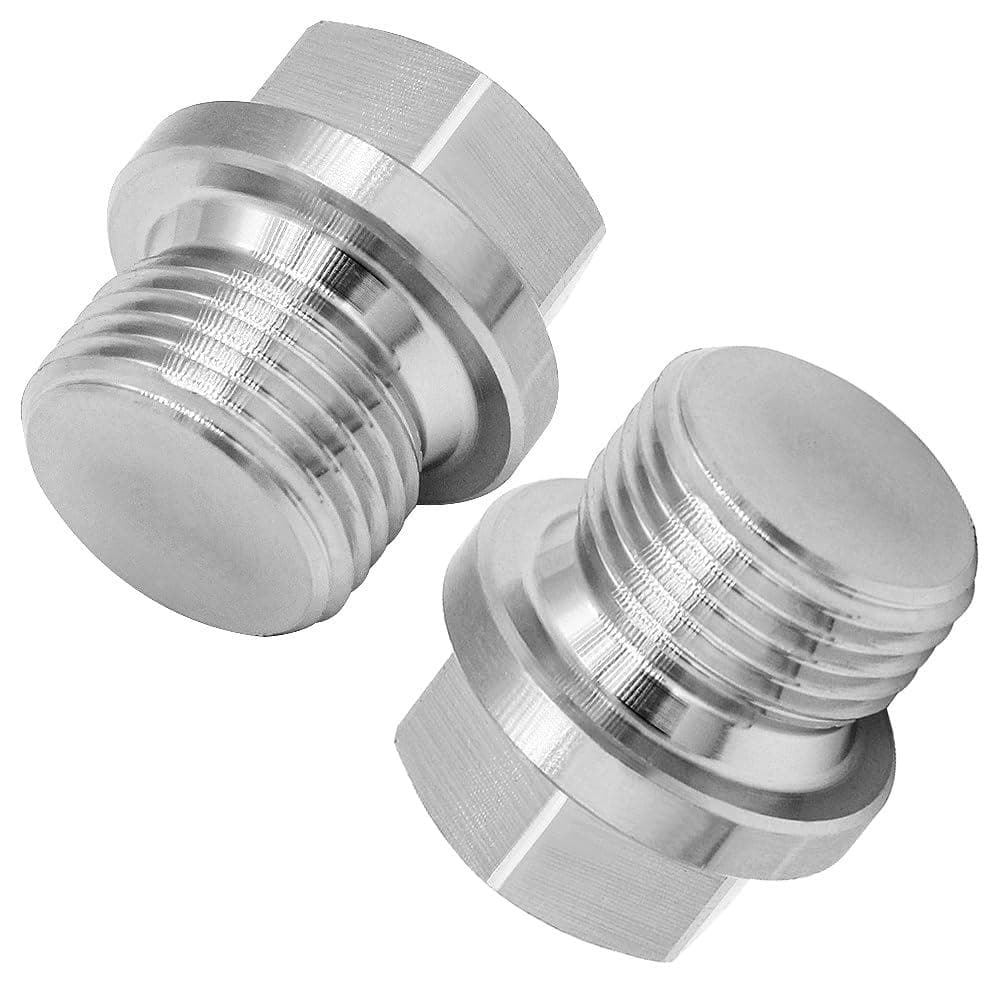 JoyTube M18 x 1.5 Aço Inoxidável com Conectores de Tubo de Cabeça Hexagonal (Pacote com 2)