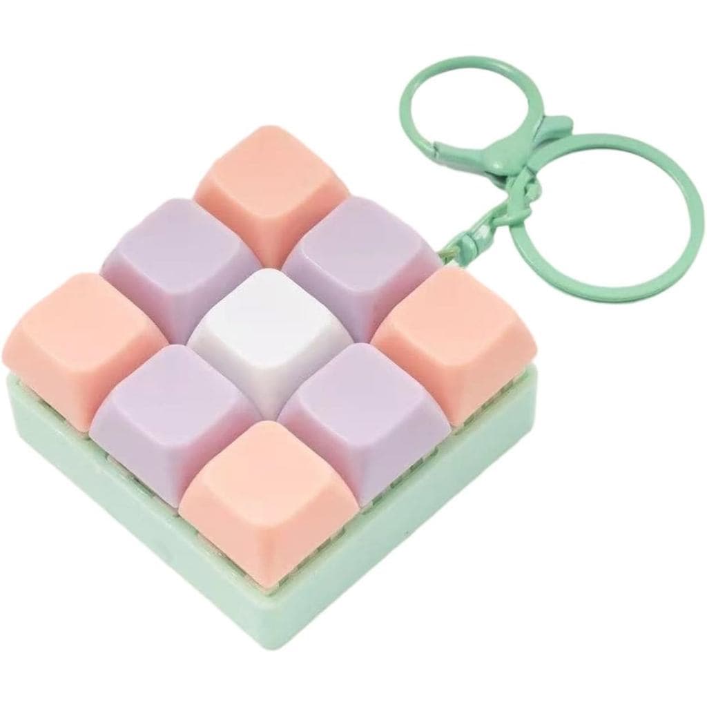 Brinquedo De Inquietação De Teclado , Fidget Silent Toys Clicker Keychain Fidgets Para Adultos Alívio Do Estresse Sensor