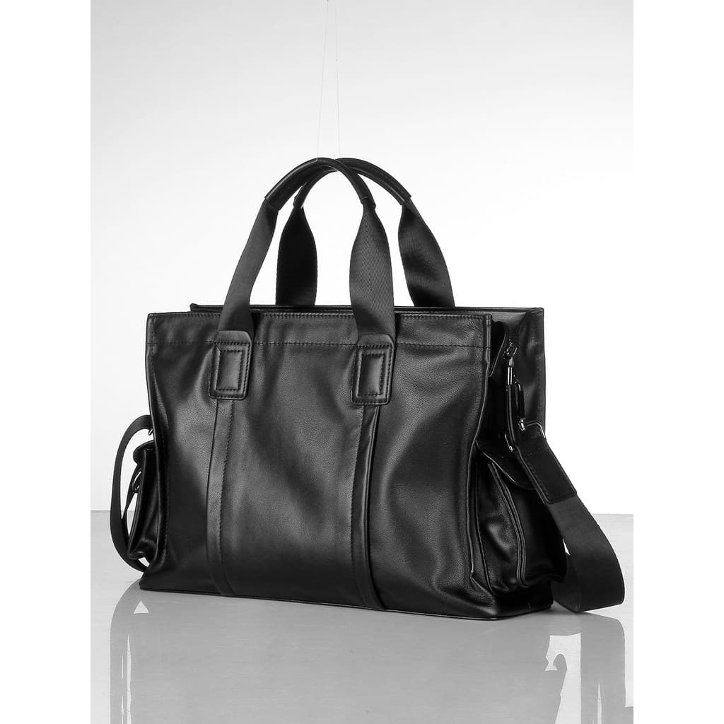 Bolsa masculina de couro australiano, bolsa de primeira camada de couro, bolsa mensageiro, pasta de negócios de grande c