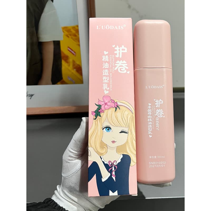 Lodice volumizador curling óleo essencial loção estilo curling loção onda elastina sem enxágue cuidados com o cabelo cur