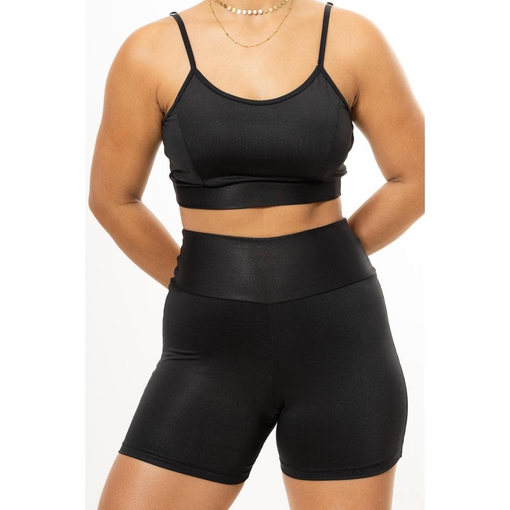 CONJUNTO FEMININO FITNESS FEMININO SHORT E TOP ALÇAS COM REGULAGEM ZERO TRANSPARÊNCIA SUPLEX PREMIUM