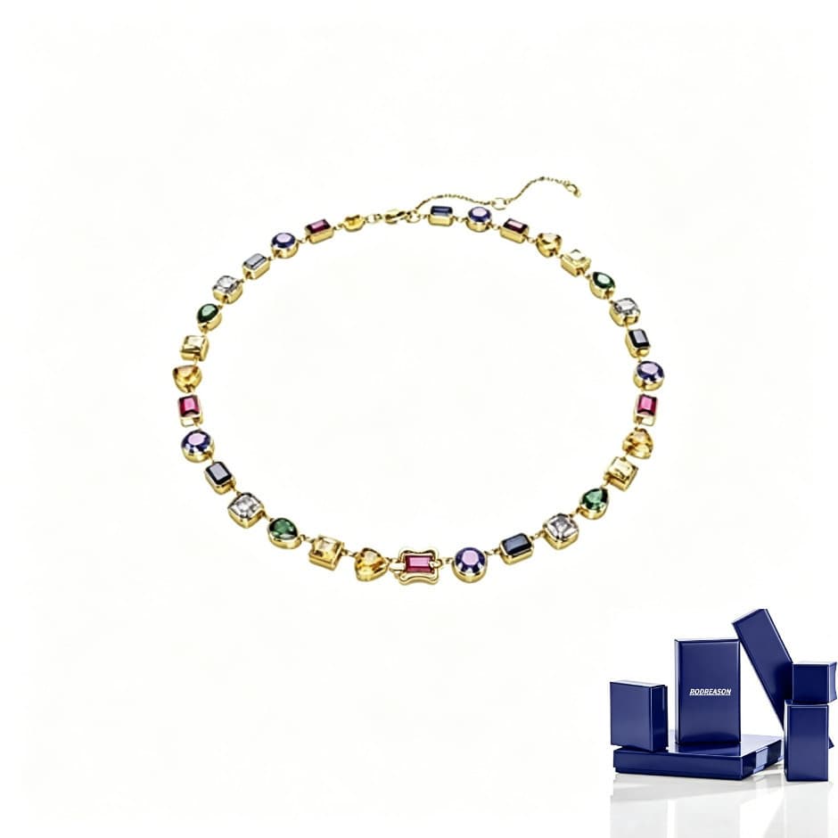 Colar de Cristal com Pingente de Diamante da Moda Feminina RODREASON