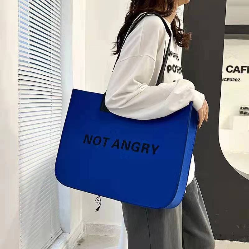 Moda sacola HOS bolsa de ombro grande capacidade All-Match carta Commuter saco aberto sacola de compras