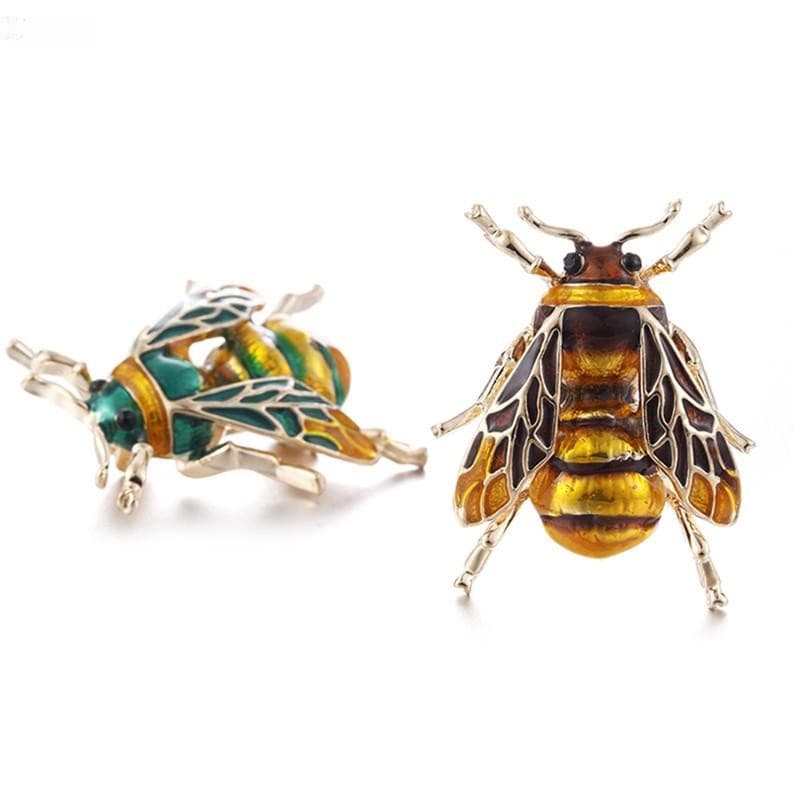 Broche De Abelha Esmaltado Vintage Animal Camisa Alfinete De Metal Acessórios De Roupas COD M4GQ