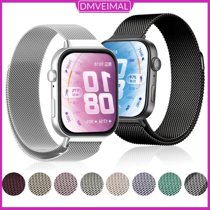 Pulseira Milanese Loop De Metal Aço Inoxidável Acessórios Para Huawei Watch Fit 5 4 3 / 5 Pro / 4 Pro