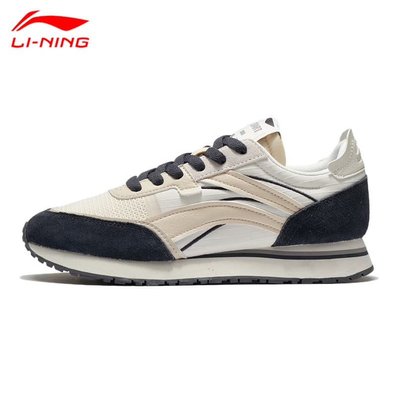 Li Ning sapatos masculinos primavera outono estilo equitação sapatos casuais 2026 quadrado redondo 92 sapatos esportivos