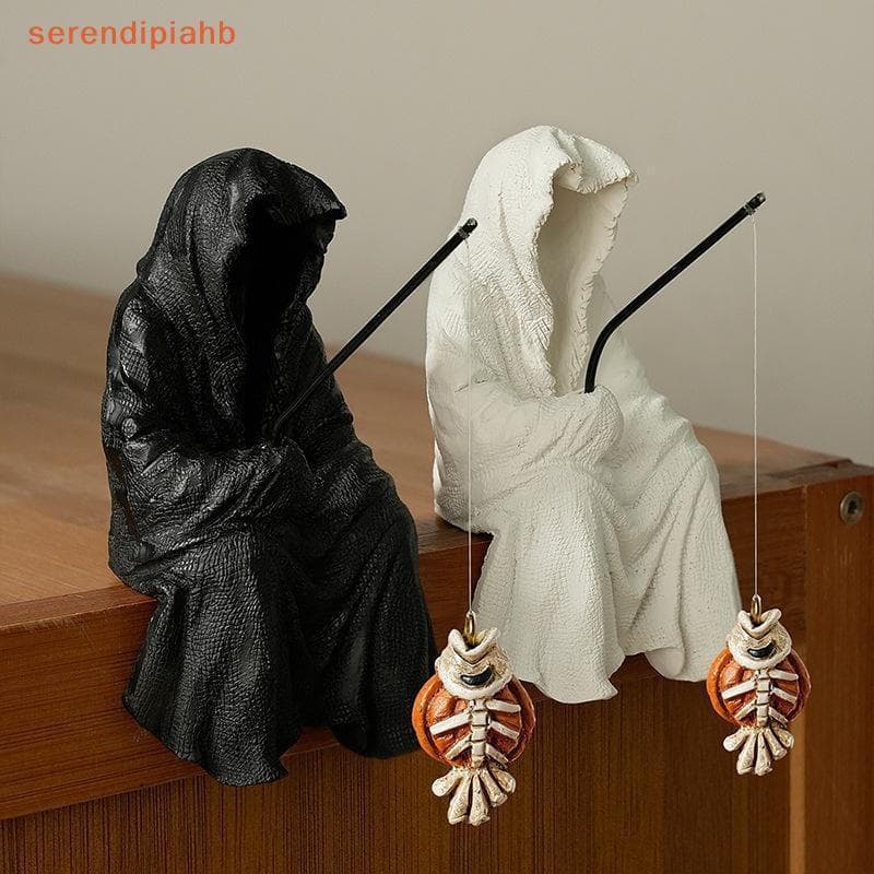 [serendipiahb] Halloween Bruxa Assustador Estatueta De Resina Decoração Fantasma Horror Divertido Festival Tanque De Pei
