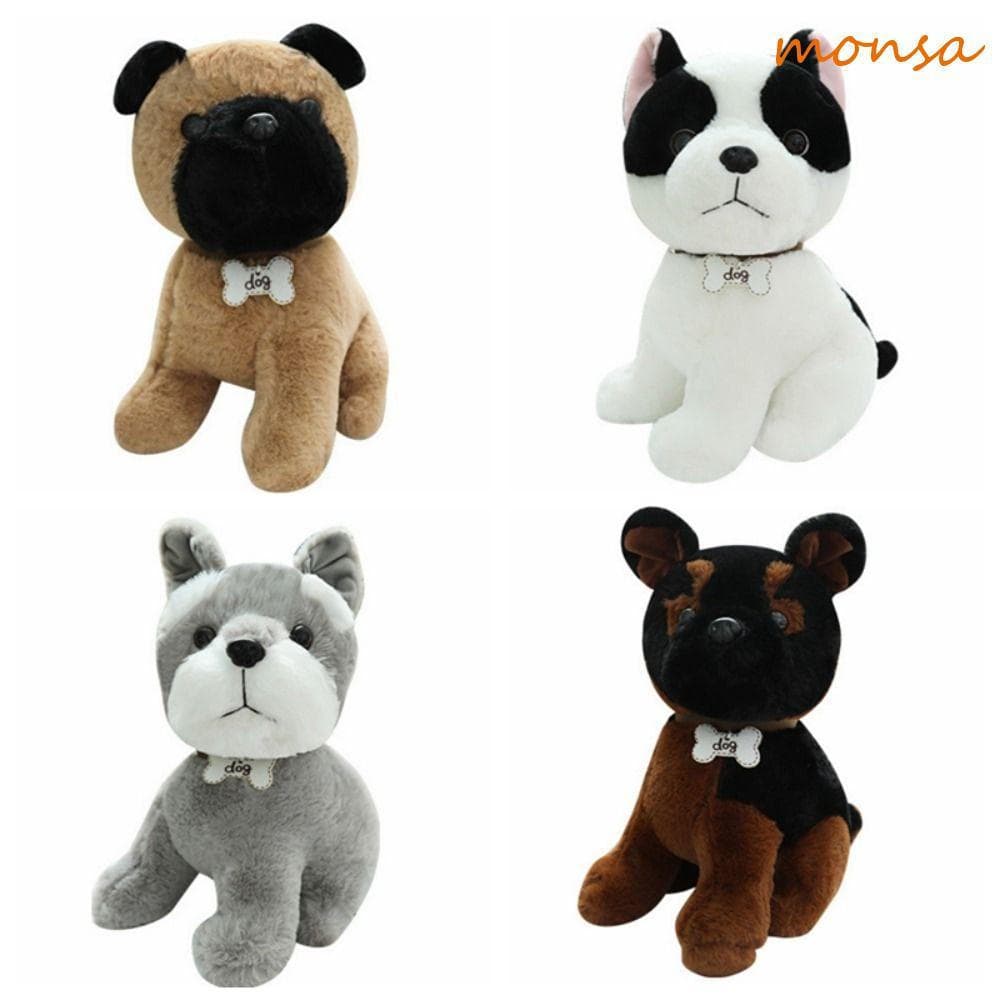 MONSA Cão Brinquedos De Pelúcia , Simulação Chihuahua Filhote De Cachorro Boneca , Pequeno Macio Kawaii Bulldog Husky