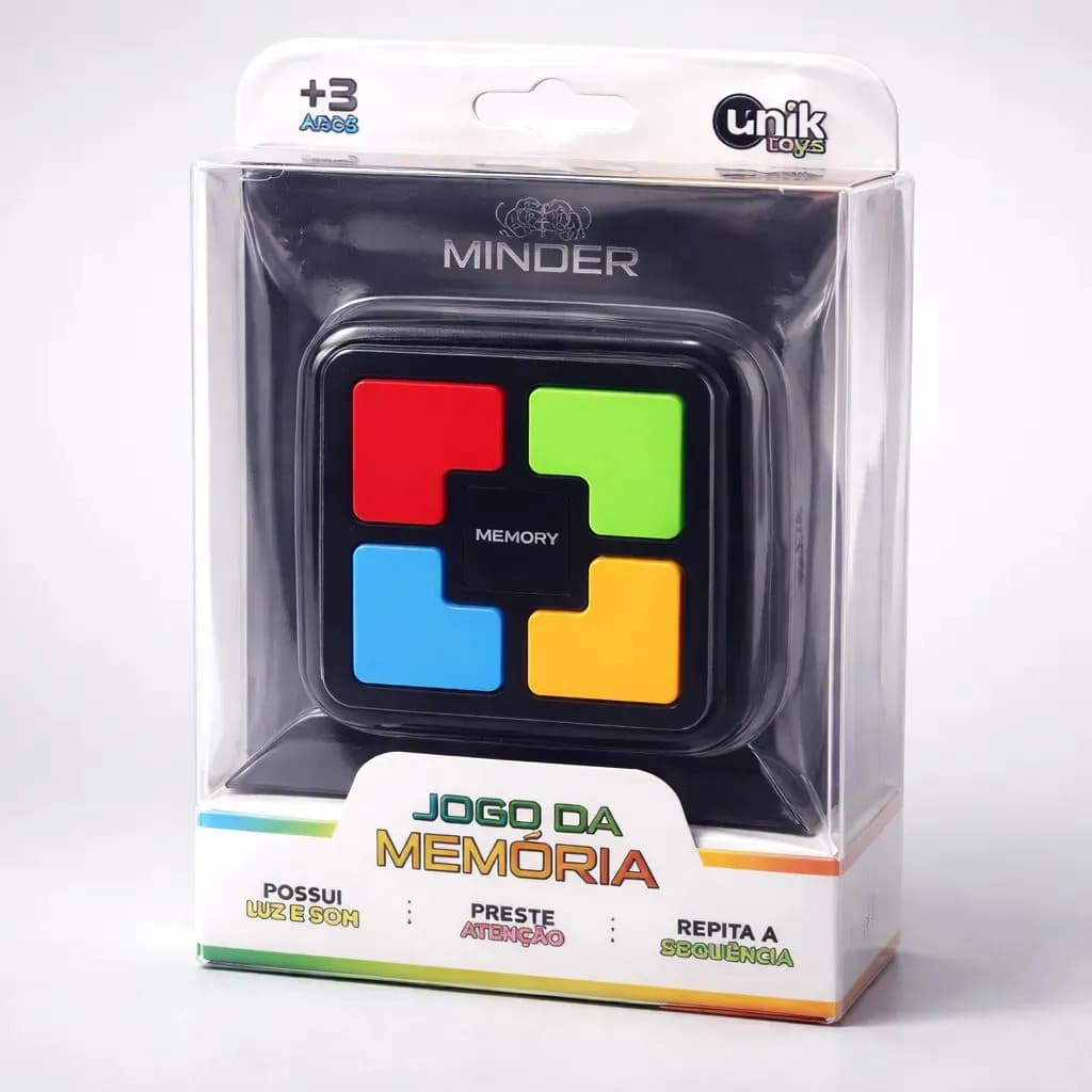Jogo da Memória Eletrônico Unik com Luz e Som para Crianças