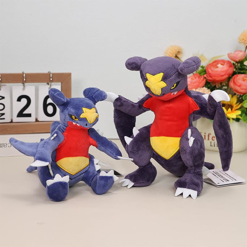 16-22cm Anime Pokemon Brinquedo De Pelúcia Garchomp Bolso Monstro Tubarão Brinquedos Boneca Segurando Travesseiro Macio