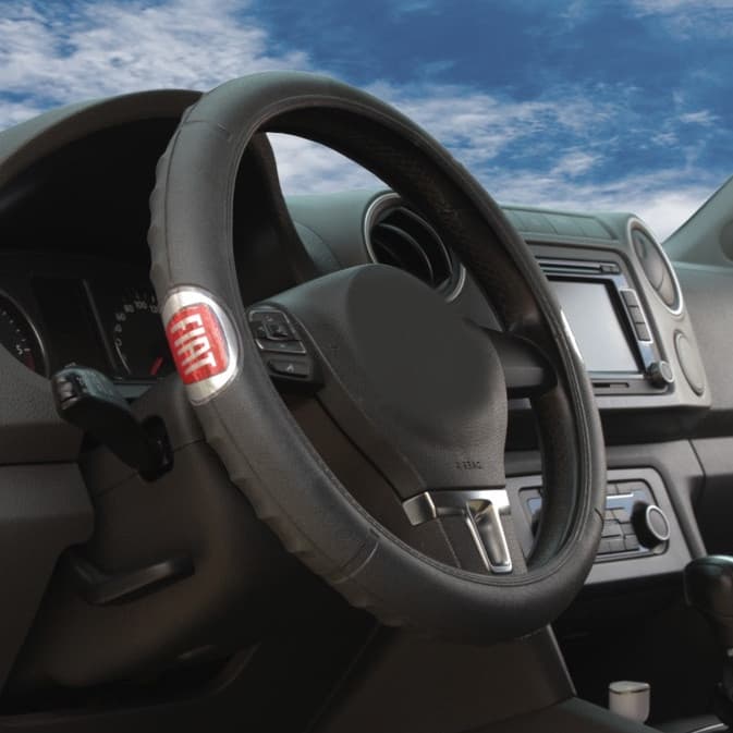 Capa Para Volante De Carro Protetora Personalizada Universal Borracha Adaptável Ecológica 4 Marcas