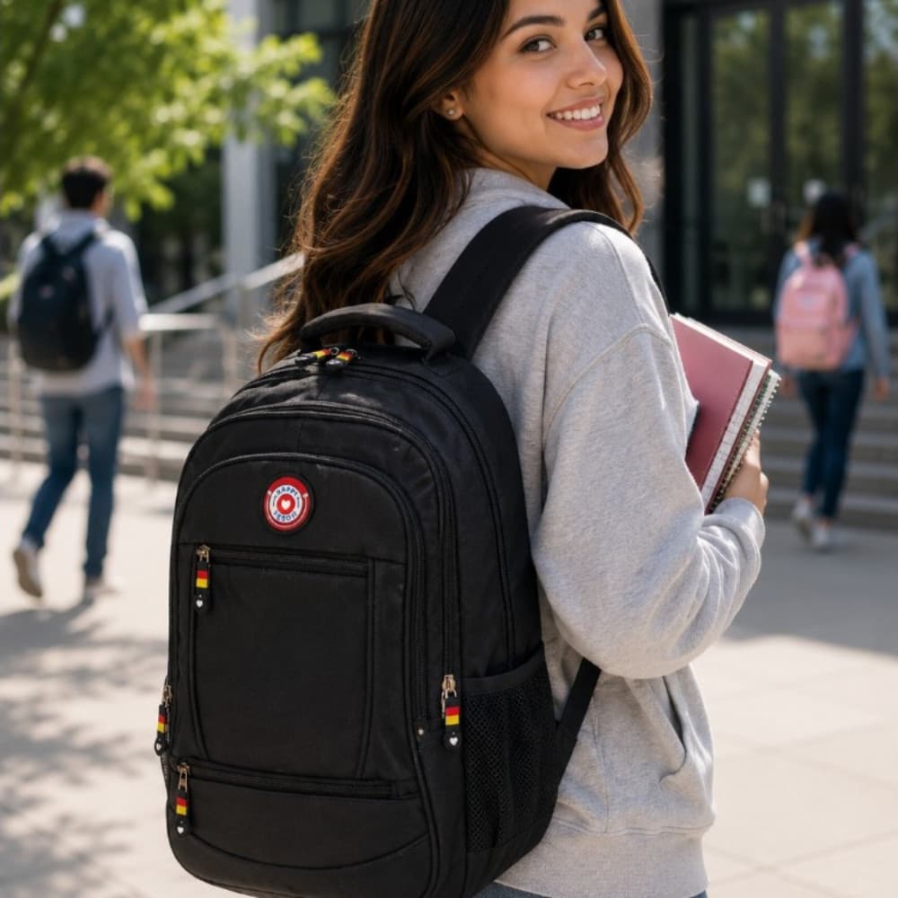 Mochila de Costas Happy Vesolo - Preto