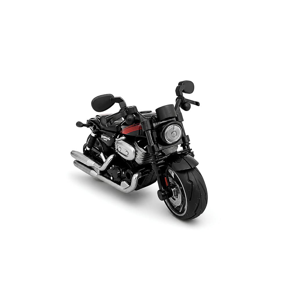 Motocicleta de Fricção 1:14 Die-Cast Moto de Viagem - Preto