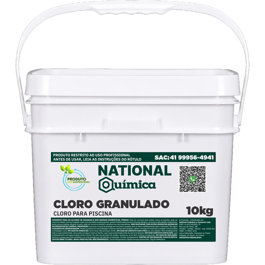 Piscina 10 kg Granulado National Química