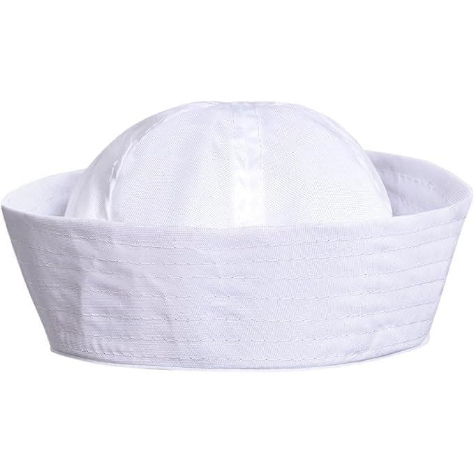 Chapéu de Capitão de Iate ALVOGIMOR, Boné de Marinheiro Branco, Chapéu de Comandante, Chapéus de Marinheiro para Fantasi