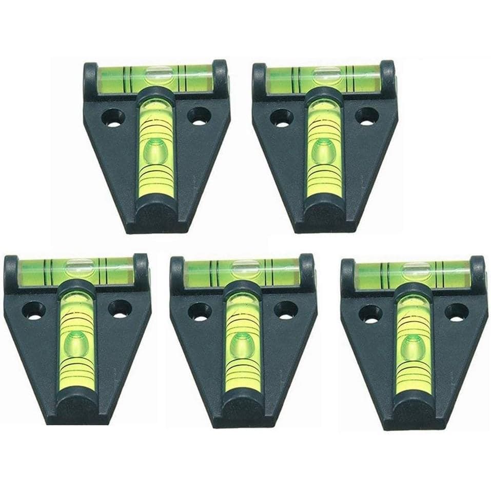 5x Nível de Bolha RV T, Nível de Bolha de Verificação Cruzada para Nivelamento de RV, Tripés, Máquinas, Móveis, Reboques