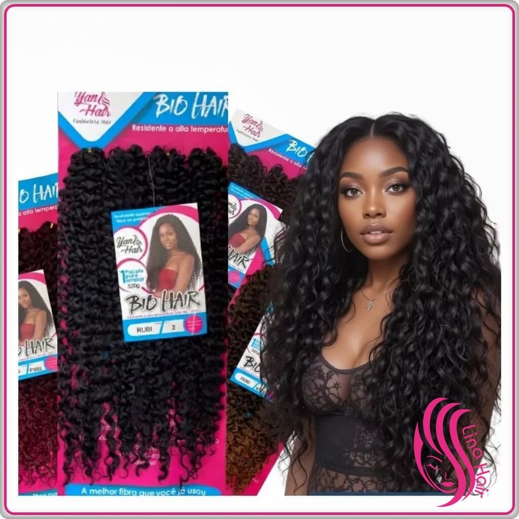 💎Cabelo Cacheado Bio Hair RUBI 320g Yan Hair💎 P/ Crochet Braids | Fibra Orgânica Premium