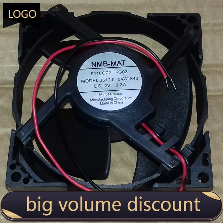 XZ NMB-MAT MODELO 3612JL-04W-S40 12V 0.3A/3612JL-04W-S49 12V 0.3A Panasonic Ventilador de resfriamento de geladeira Kipa
