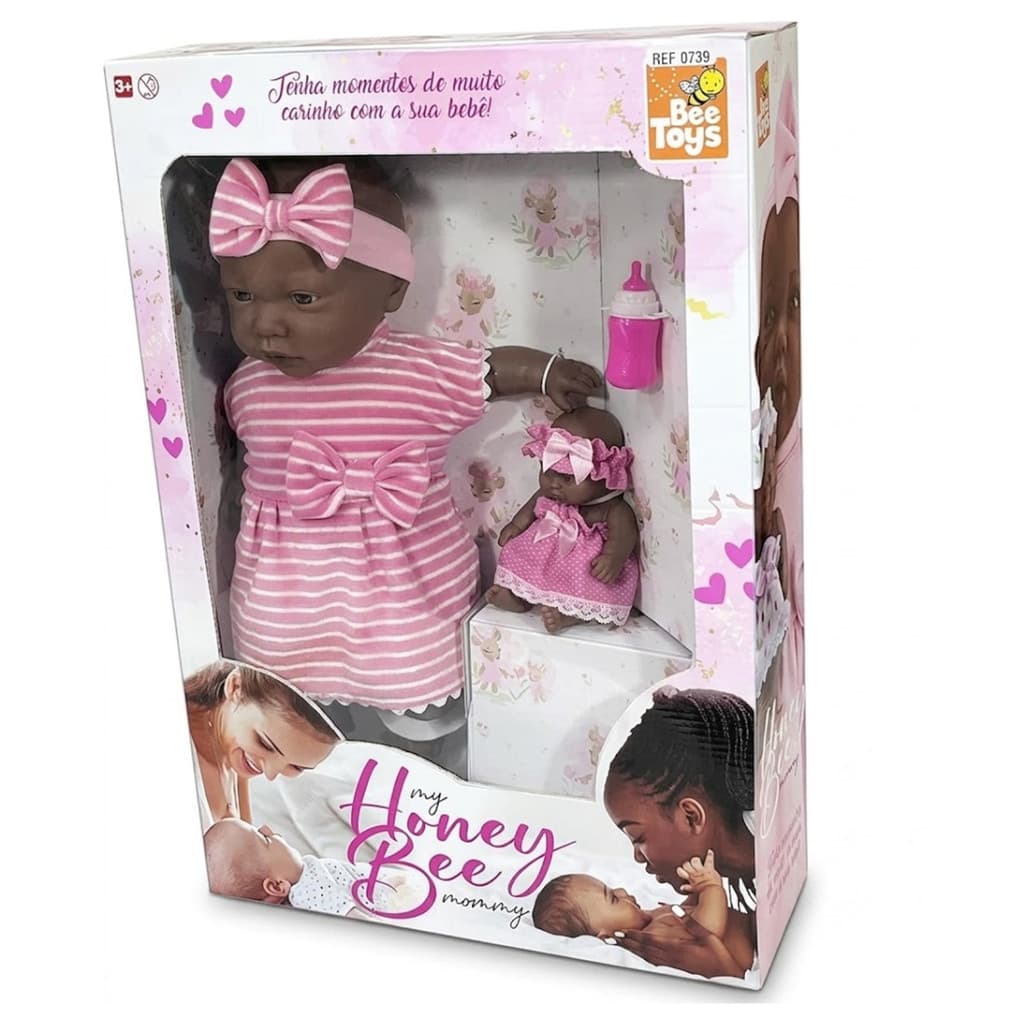 Boneca My Honey Bee Mommy Negra Com Cheirinho Bee Toys