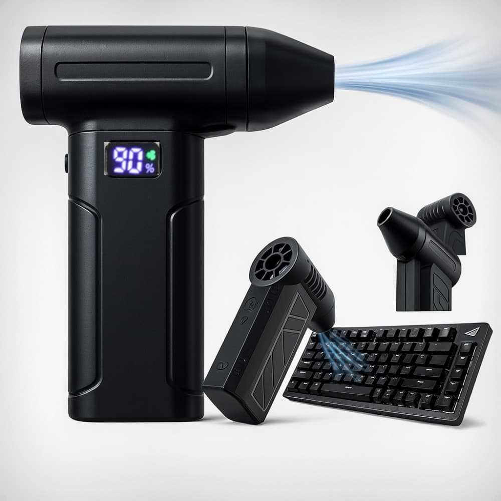 Mini Secador de Cabelo Turbo Jet 130000 Rpm portátil sem fio 5 vezes + ventilador violento ventilador de alta velocidade