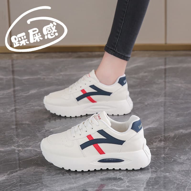 Pisando na merda sapatos Forrest Gump de venda quente feminino 2026 novo estilo primavera 34 tamanho sola grossa absorçã