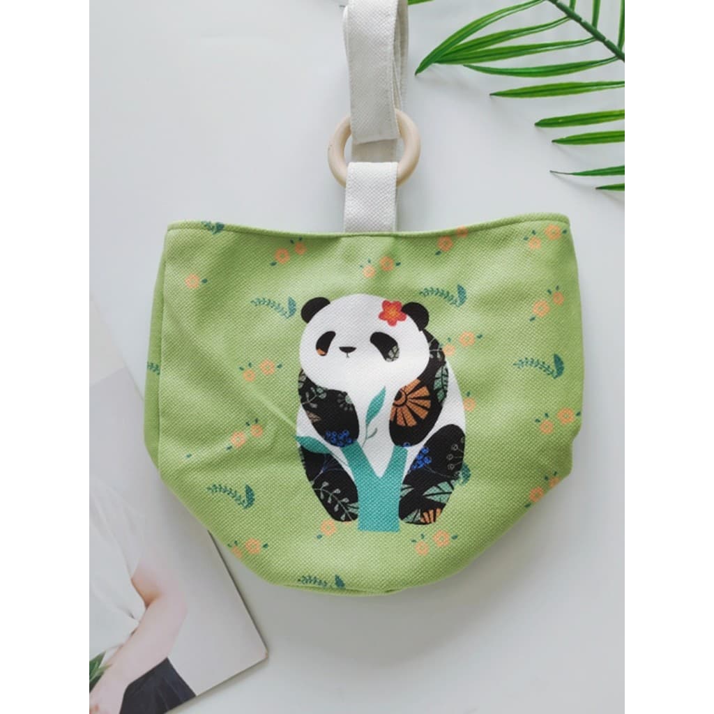 Bonito Panda mercadoria moda lona balde saco sacola impressa senhoras bolsa Chengdu Cultural lembrança criativa