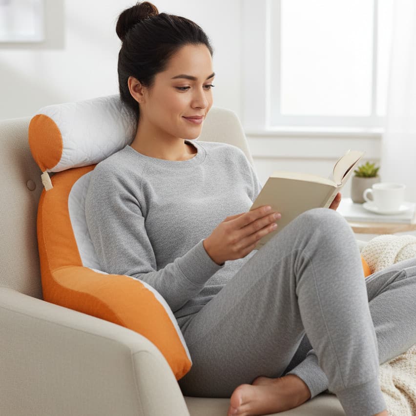 Almofada de Descanso Confortável Multiuso – Leitura, Séries e Relax
