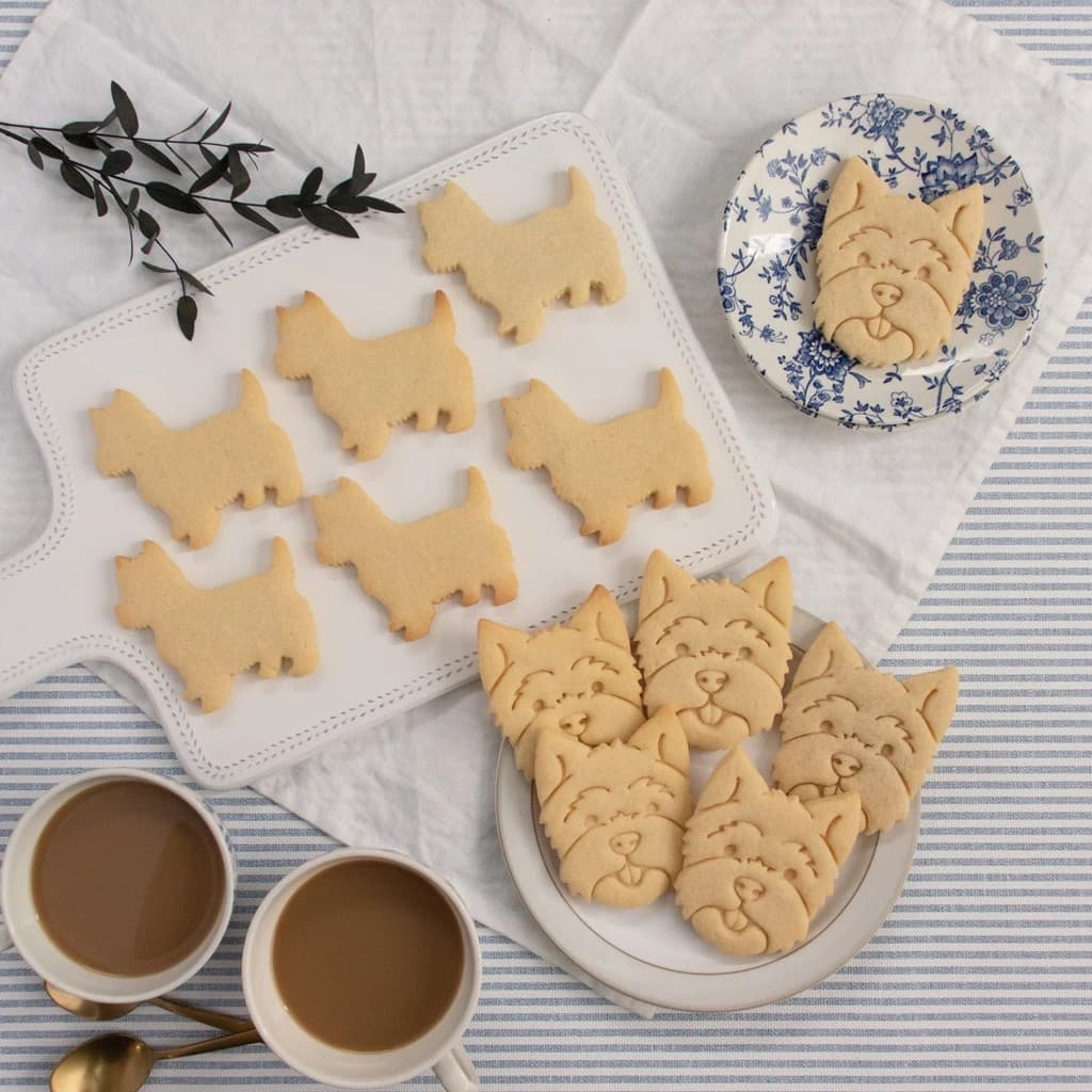 West Highland branco Terrier cão Cranberry Fondant ferramenta dos desenhos animados molde de gelo modelo biscoito cozime