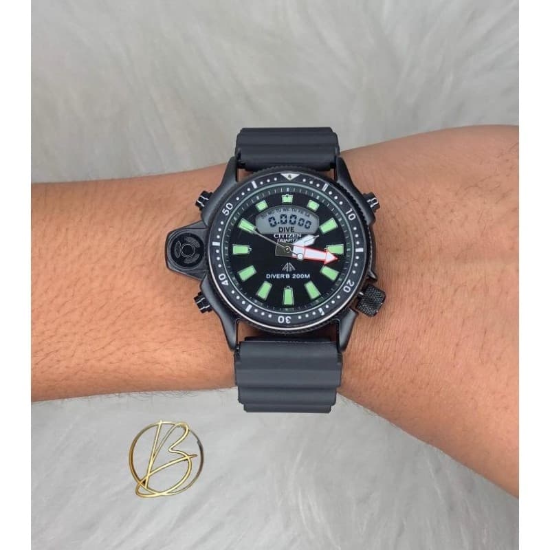 Relógio Citizen Aqualand Black - Design Robusto e Visibilidade Excelente