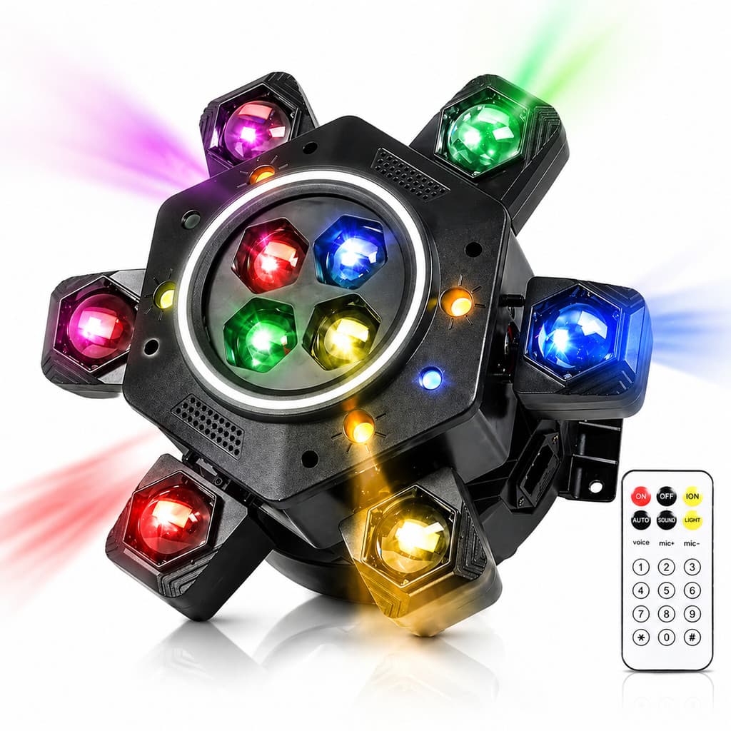 Canhão De Luz 150W LED RGBW Profissional 6 Em 1 Para Palco DJ Festa Neon Shows E Eventos Iluminação Potente