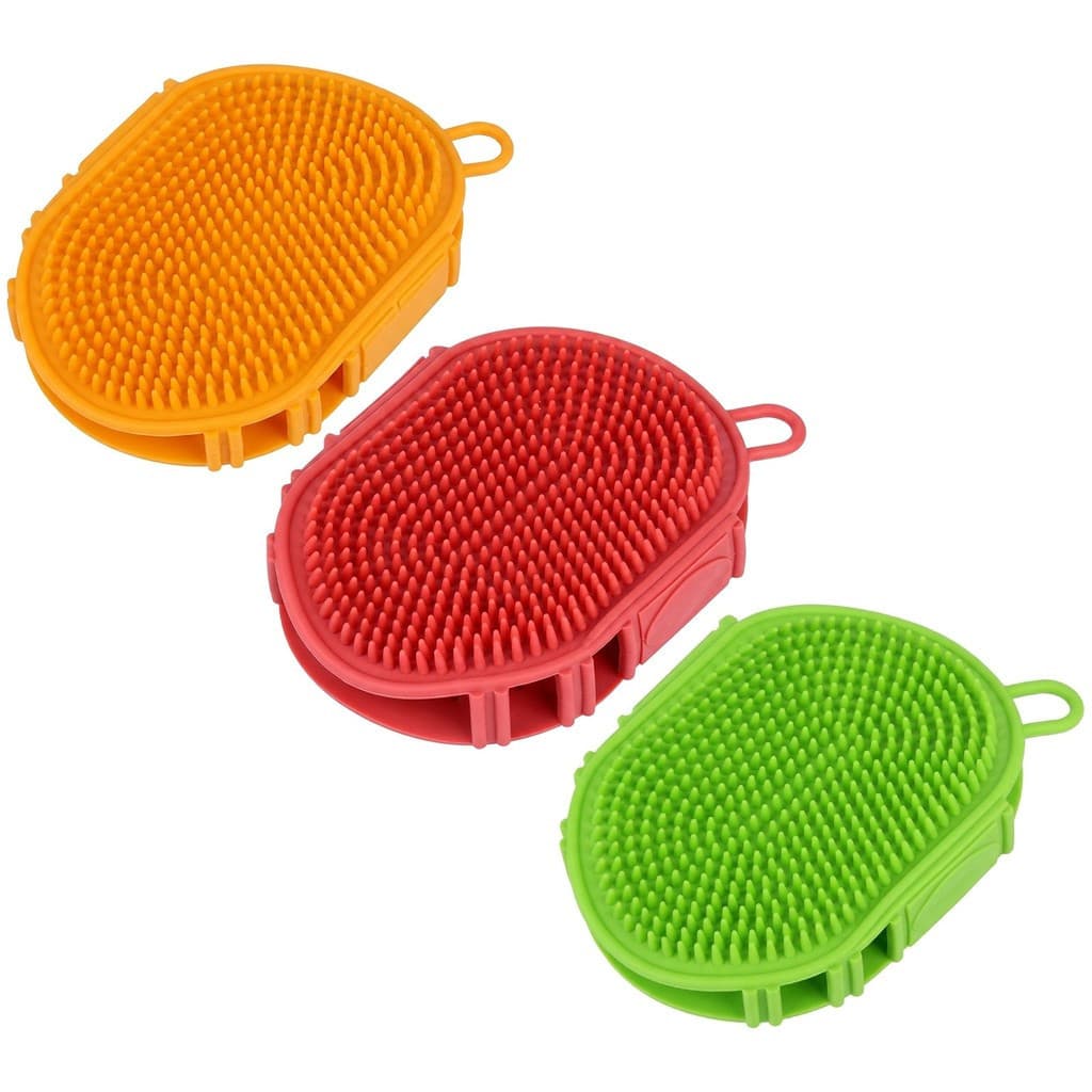 Escova De Banho Para Animais De Estimação , Ferramenta De Limpeza Remoção De Pelos De Cães E Gatos Com Nubs De Massagem
