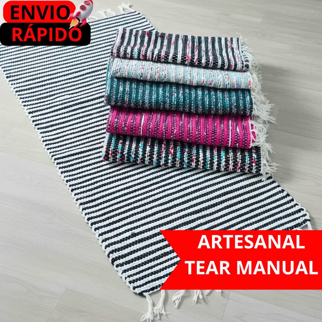 TAPETE PREMIUM  ARTESANAL COLORIDO PARA SALA E QUARTO