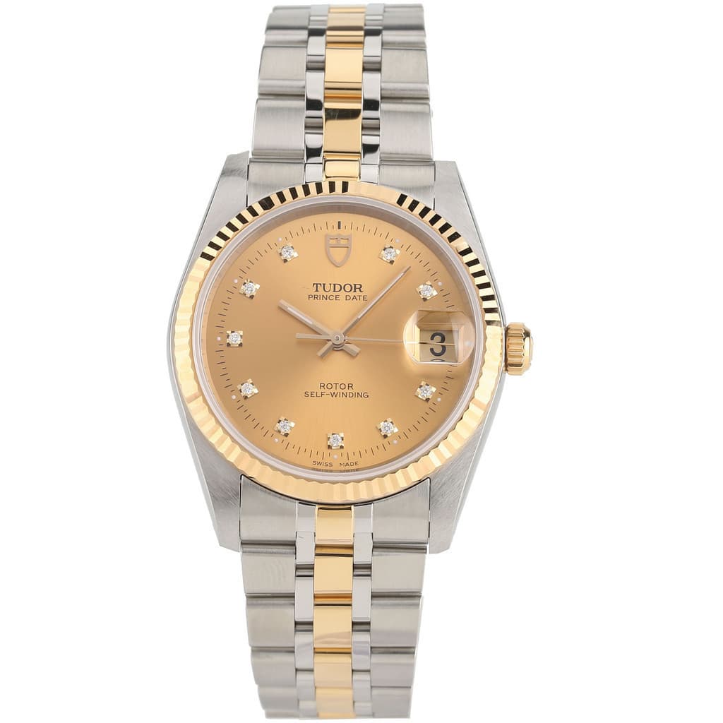 Tudor Tudor Relógio Masculino Príncipe e Princesa Ouro Relógio Mecânico Automático Masculino 74033-0015 Escala Diamante