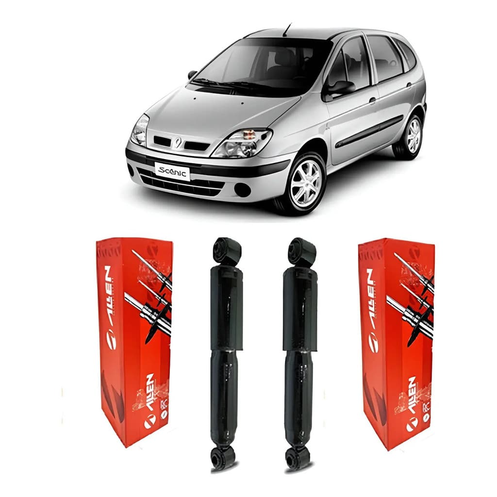 Par Amortecedor Traseiro Renault Scenic 1999 Até 2011