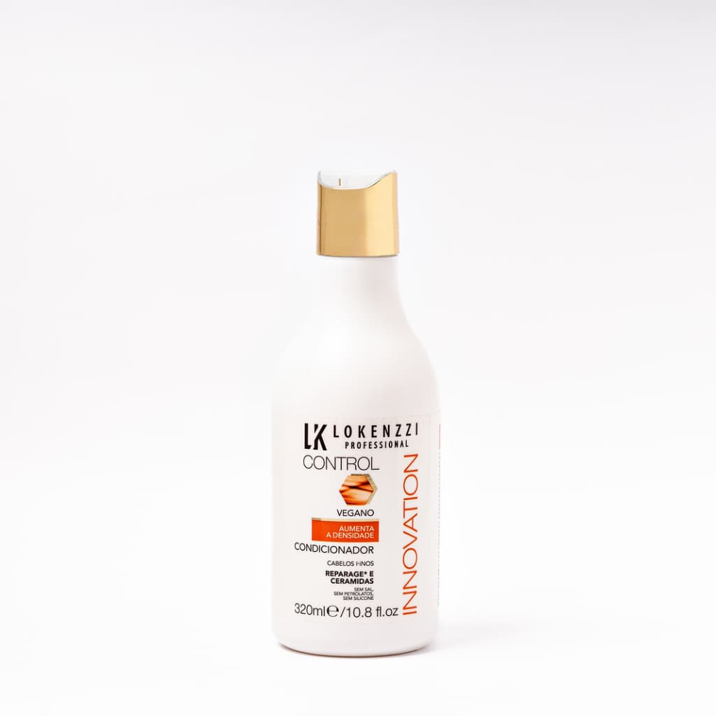 Condicionador Vegano Control Cabelos Finos Lokenzzi 320ml