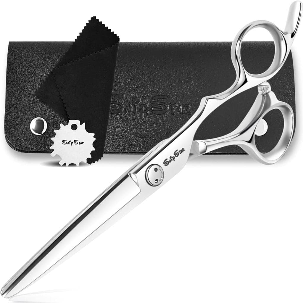Tesoura de Cabelo Profissional de Alta Qualidade de 6,5 polegadas com Tecnologia CNC, Aço 440C, Extremamente Afiada, Tes