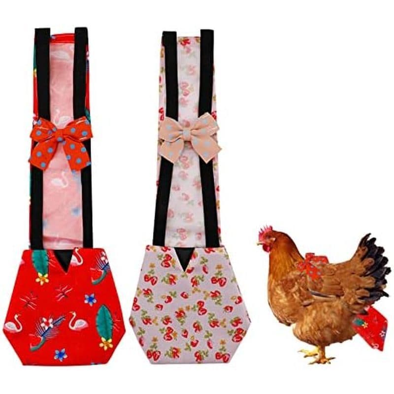2 Unidades De Fraldas De Frango Para Galinhas , Aves Animais De Estimação De Uso Múltiplo Pato Laváveis Patos Reais (Ade