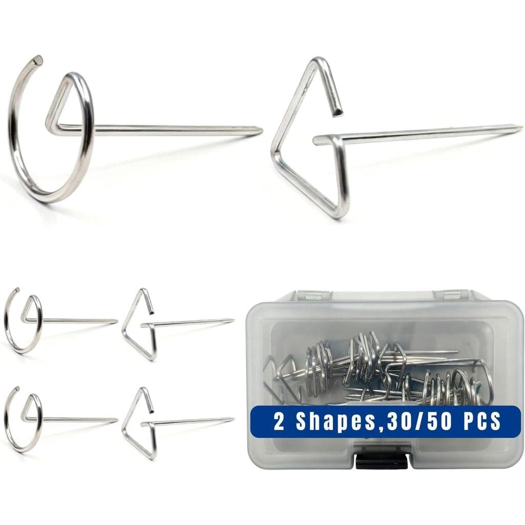 30/50 Peças de Espetos de Bacon em Aço Inoxidável, Espetos de Metal Reutilizáveis de 2 Polegadas em Formato Triangular e