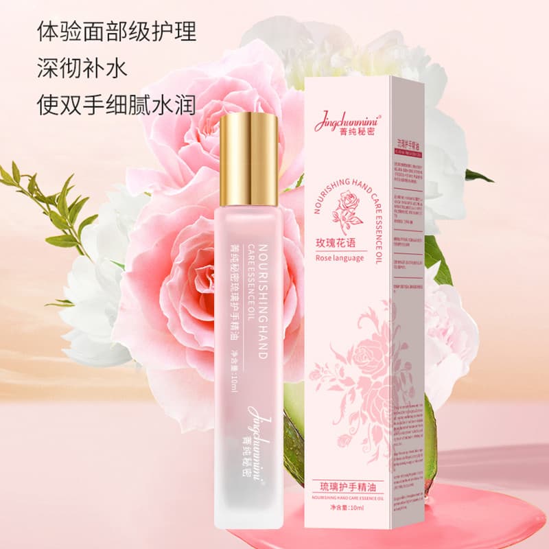 Roll-On vidro cuidados com as mãos óleo essencial hidratante hidratante rosa fragrância Anti-secagem macio nutritivo mac