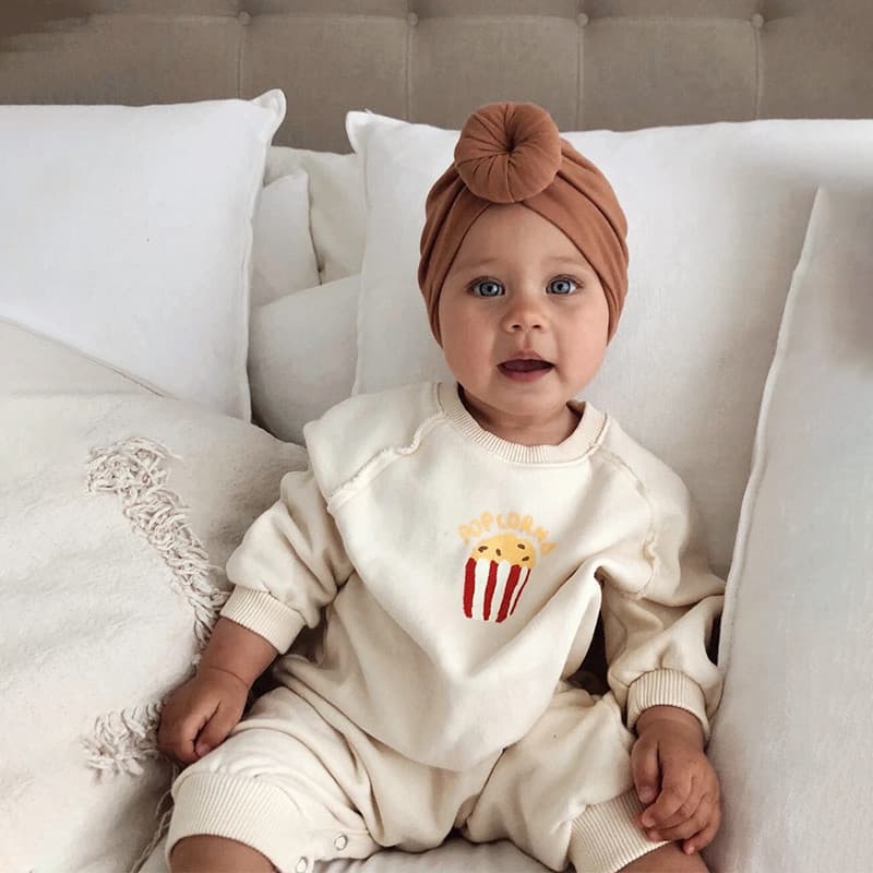 Ins venda quente batatas fritas simples bebê puro algodão engrossado primavera outono macacão bebê manga comprida pijama