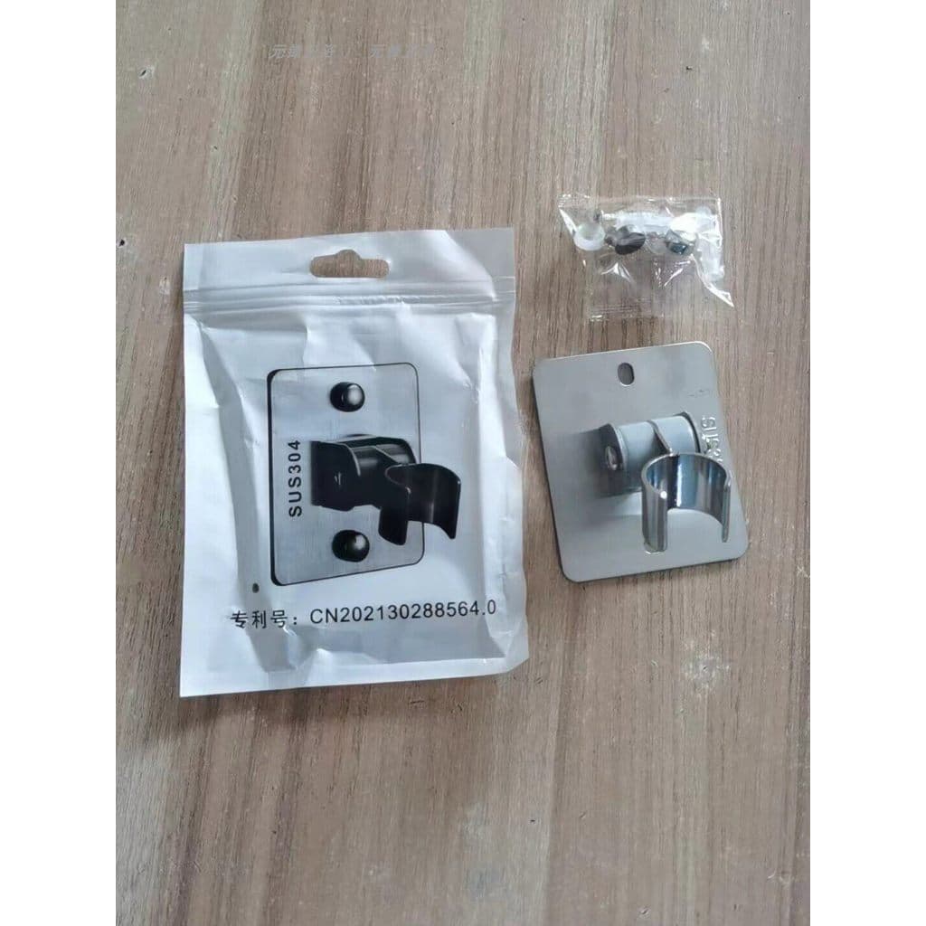 Base de suporte de chuveiro de aço inoxidável 304, assento fixo, suporte de cabeça de chuveiro ajustável, assento de par