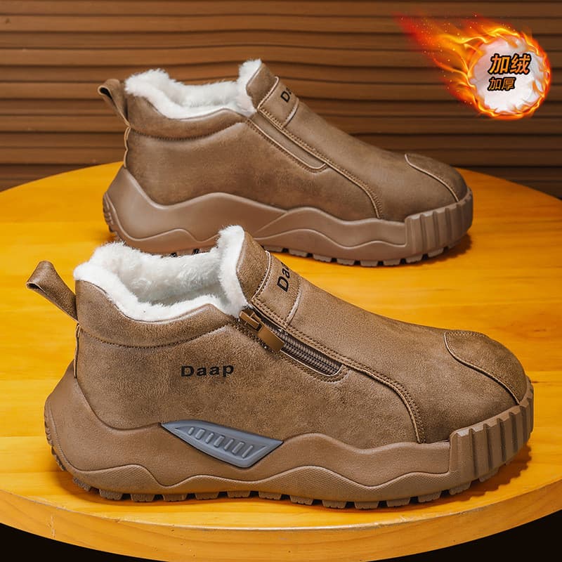 Botas de neve do nordeste masculinas inverno menos 40 graus velo engrossado quente à prova de frio sola grossa antiderra