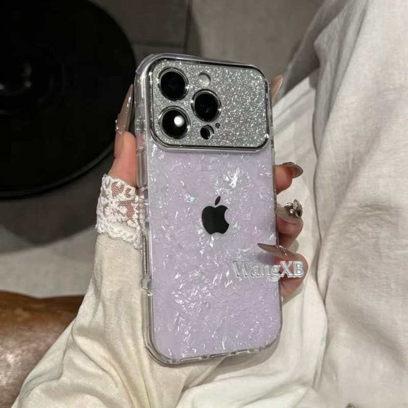 Capa De Telefone Transparente Brilhante De Alta Qualidade Com Janela Grande É Adequada Para iPhone 17, 16, 15, 14,13 Pro