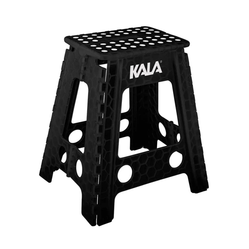 Banqueta Plástica Dobrável 45cm Portátil Reforçada Kala