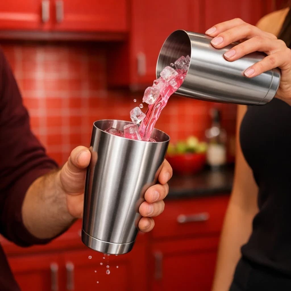 Coqueteleira Inox 820ml Profissional Bartender Misturador Drink Cocktail Bar Bebidas Tampa