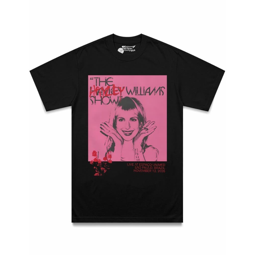 Camiseta Hayley Williams Show Paramore Pop Rock São Paulo