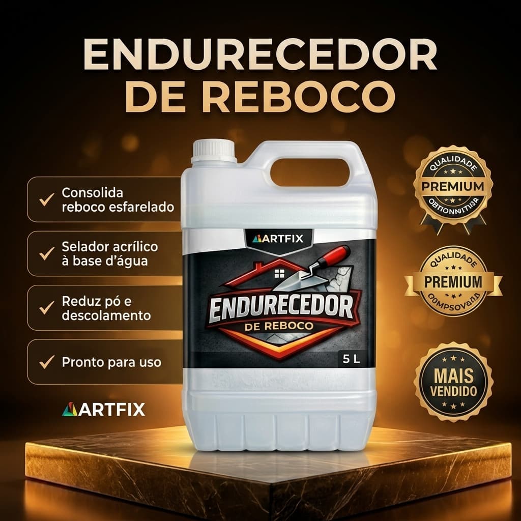 Endurecedor de Superfície para Paredes 5 Litros – Recupera Reboco Fraco