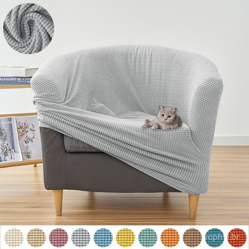 Tampa Do Sofá Banheira Jacquard Elástico Para Poltrona Decoração De Casa Tampas De Cadeira De Clube Anti-Suja Sala De Es