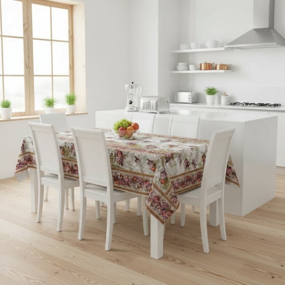 Toalha De Mesa Super Termica Ramalhete Rolo 1,40x20m Vinil PVC